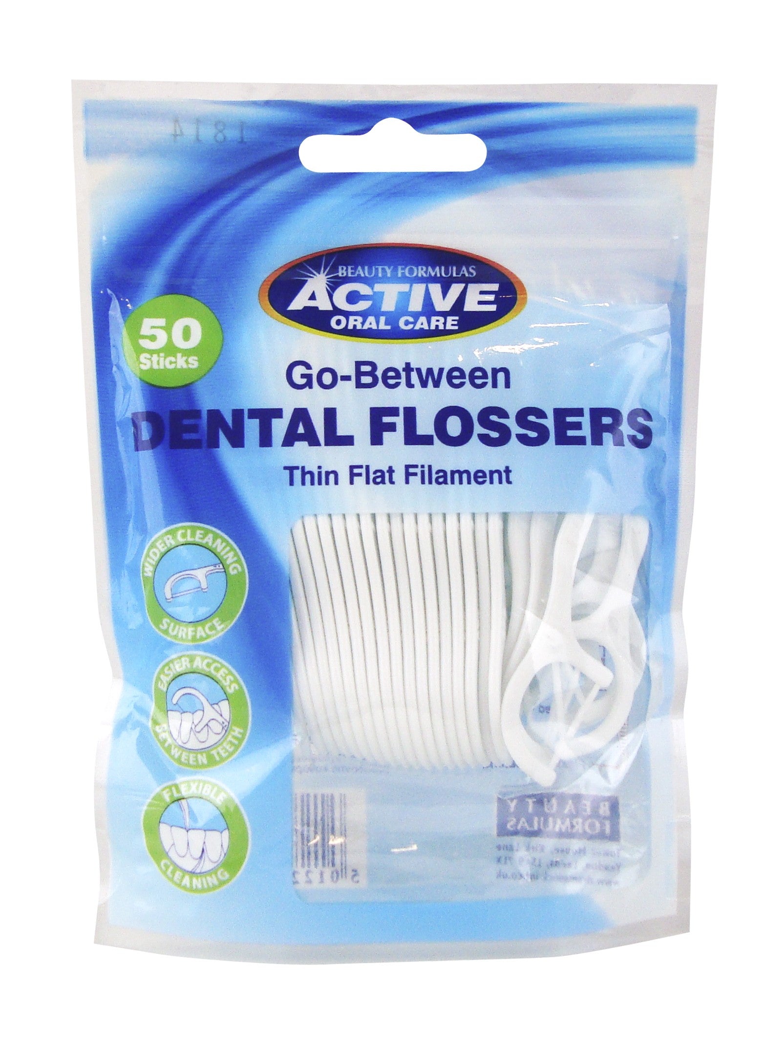 Beauty Formulas Active Oral Care Dental Floss Picks 50pcs | Vaistine1.lt