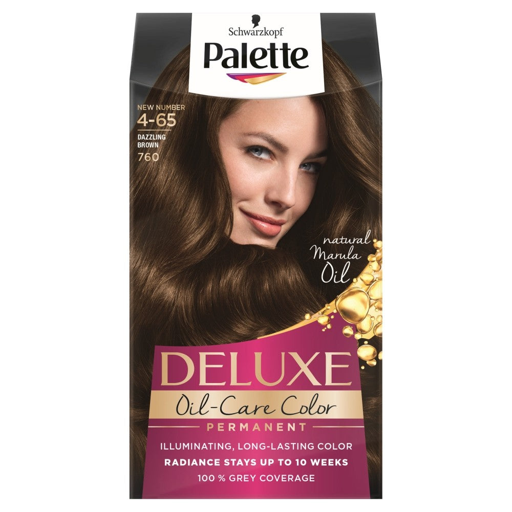 Palette Deluxe Permanent Hair Color No. 760 Dazzling Brown 1pc. | Vaistine1.lt