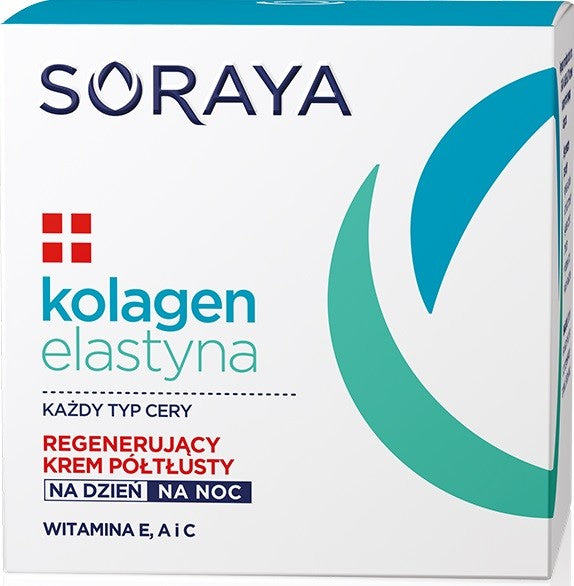 Soraya Collagen Elastin Regenerating Cream semi-fat for day and night 50ml | Vaistine1.lt