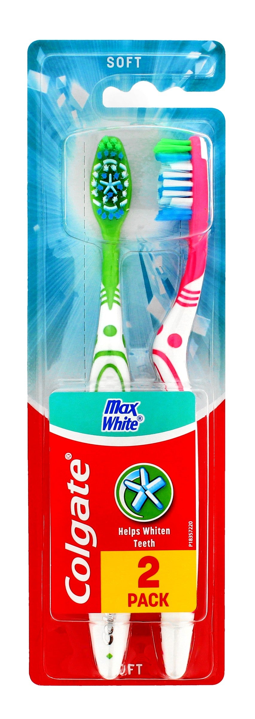 Colgate Max White Soft Toothbrush 1+1 Free | Vaistine1.lt