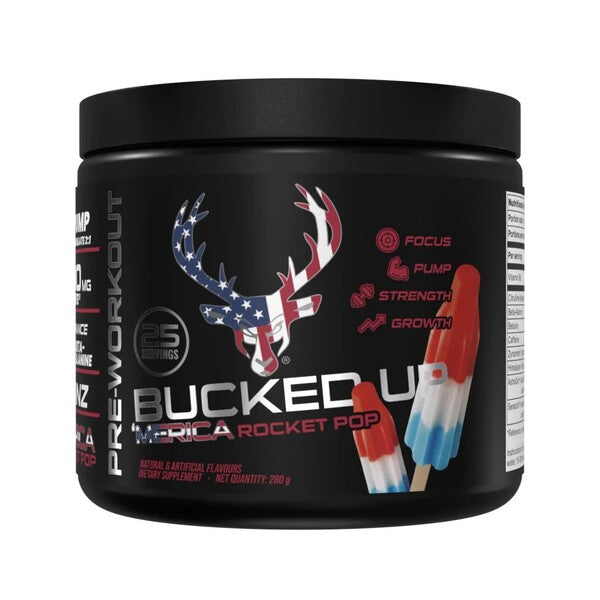 Bucked Up Pre-Workout, Rocket Pop - 280g - Bucked Up