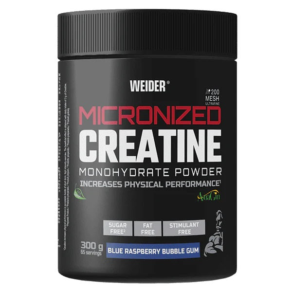 Micronized Creatine, Blue Raspberry Bubble Gum - 300g - Weider