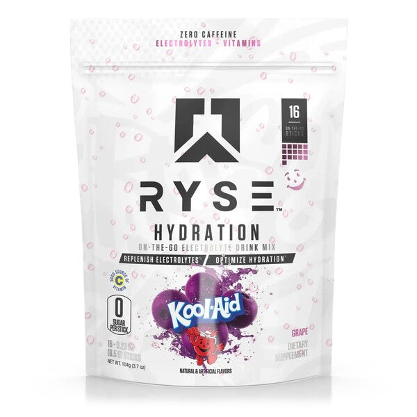 Hydration Sticks, Kool-Aid Grape - 16 x 6.5g  - RYSE