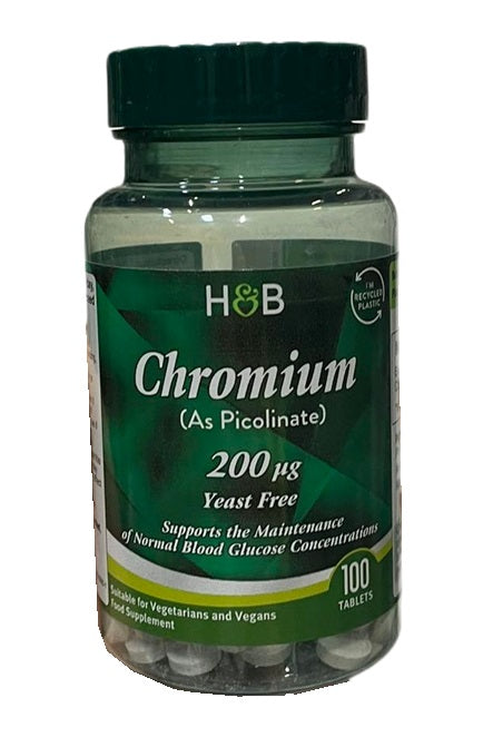 Chromium Picolinate, 200mcg - 100 tabs - Holland & Barrett | Vaistine1.lt | WestPharmacy.eu