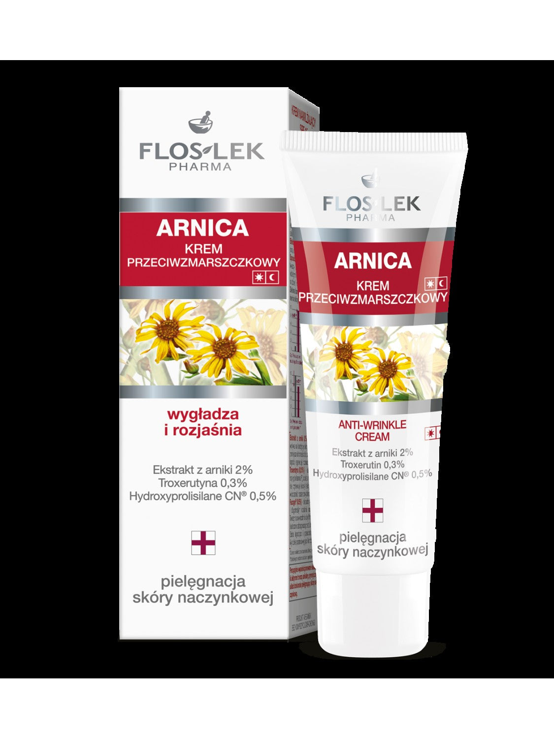 Floslek Pharma Arnica Anti-wrinkle Cream strengthening capillaries | Vaistine1.lt