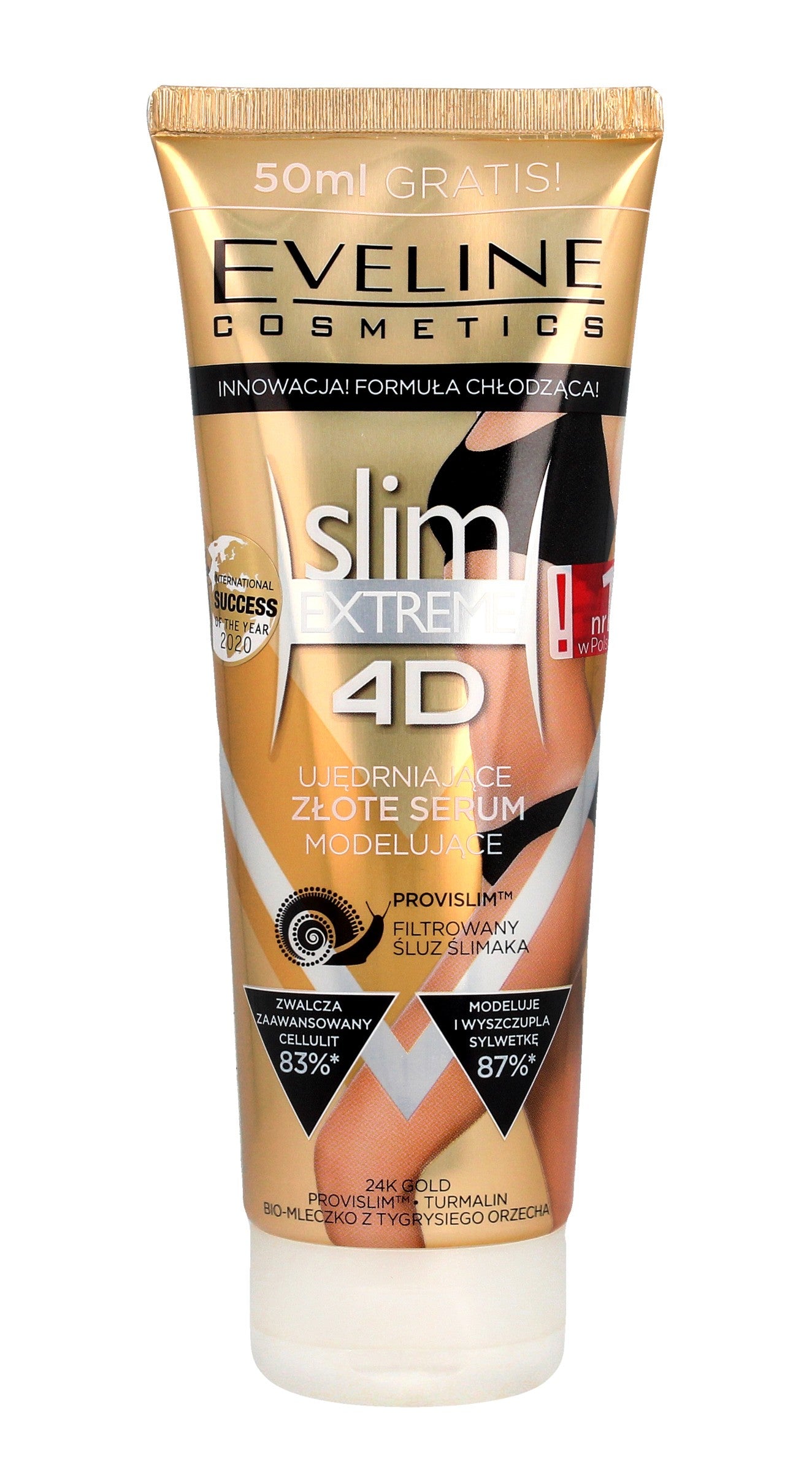 Eveline 4D slim EXTREME auksinis anti-celiulito serumas | Vaistine1.lt