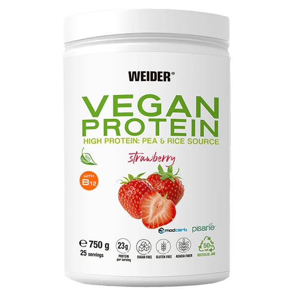 Vegan Protein, Strawberry - 750g - Weider