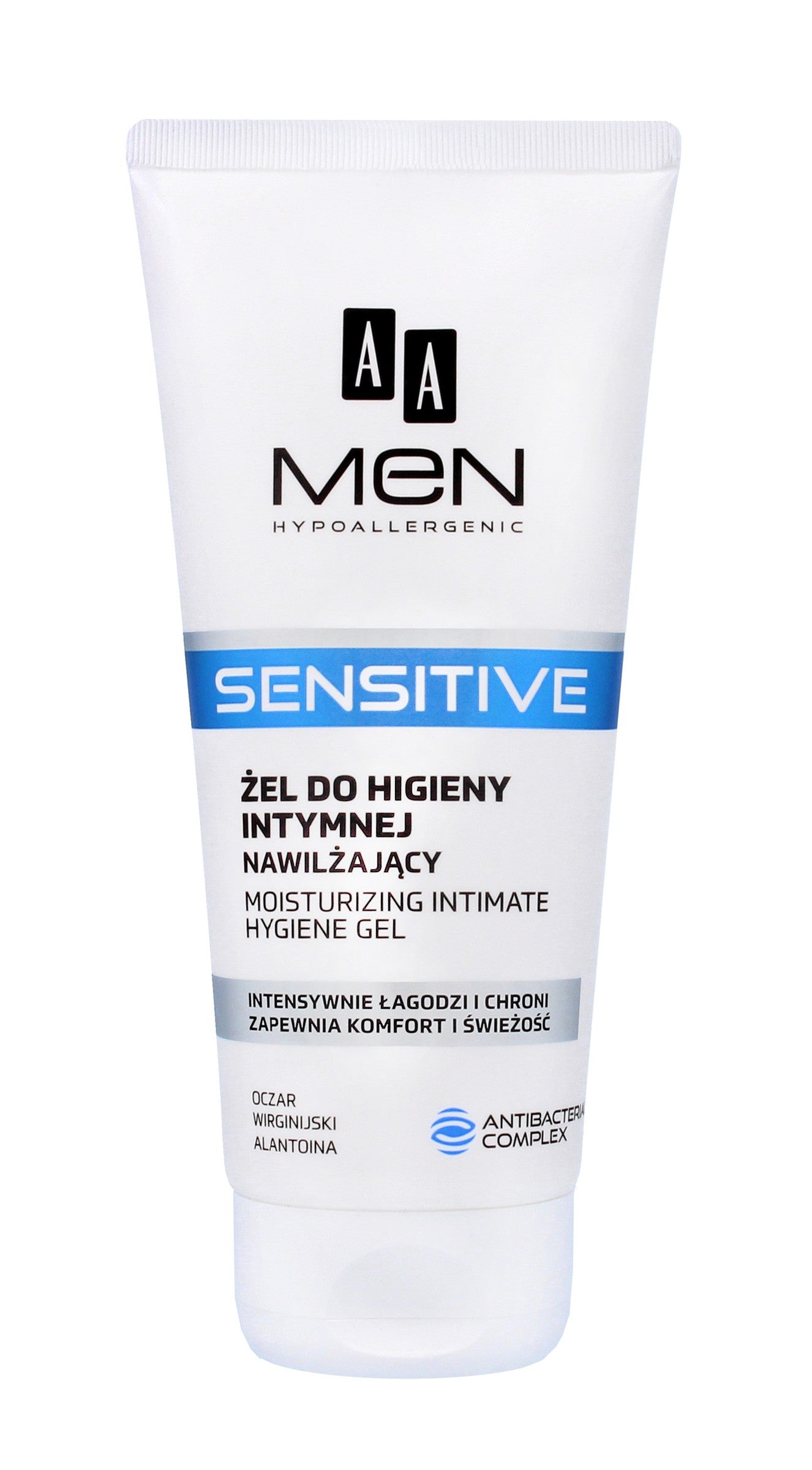 AA Men Sensitive Moisturizing Intimate Hygiene Gel 200ml | Vaistine1.lt