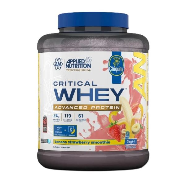 Critical Whey, Banana Strawberry Smoothie - 2000g - Applied Nutrition