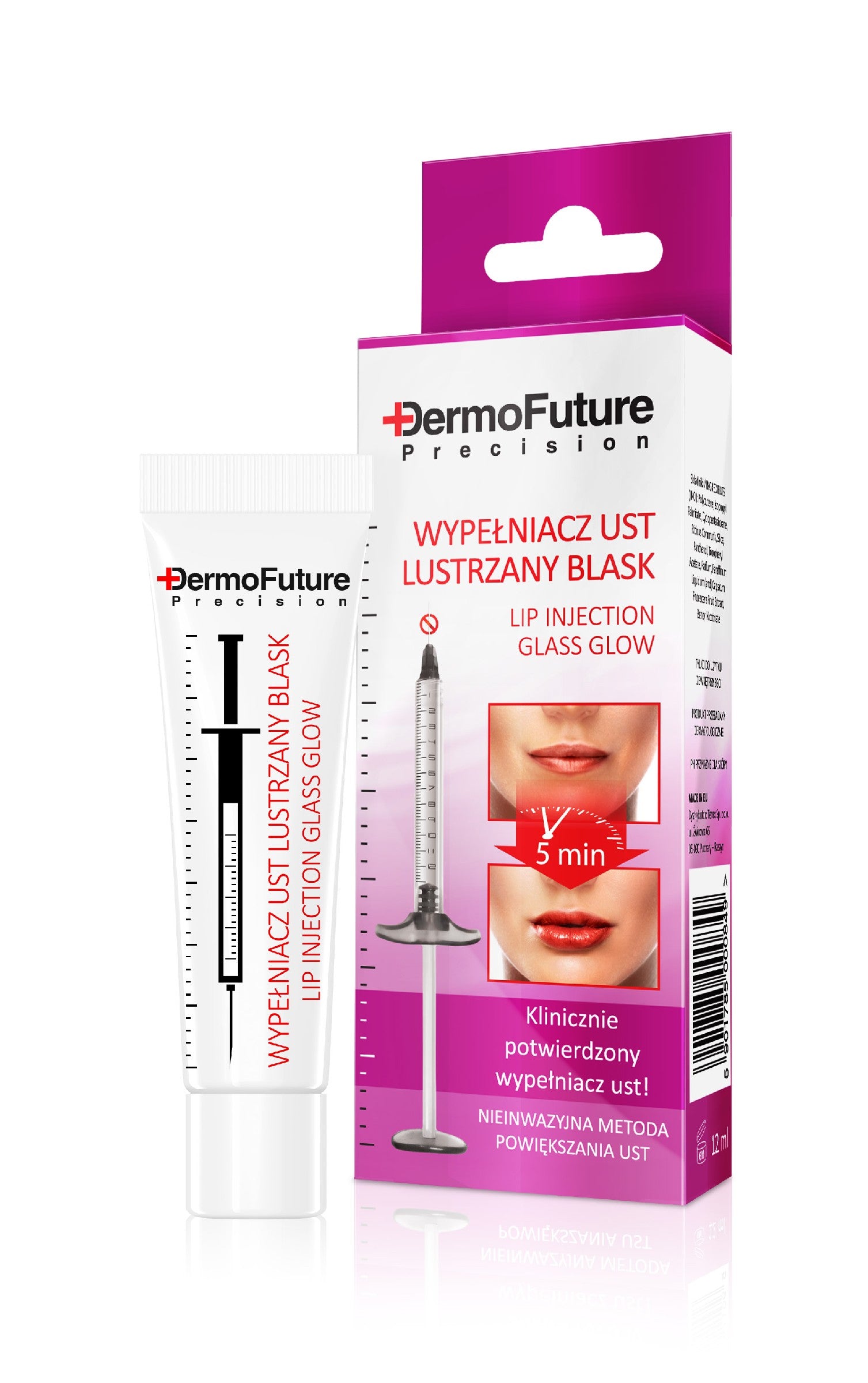 Dermofuture Precision lūpų užpildas veidrodinis blizgesys 12ml | Vaistine1.lt