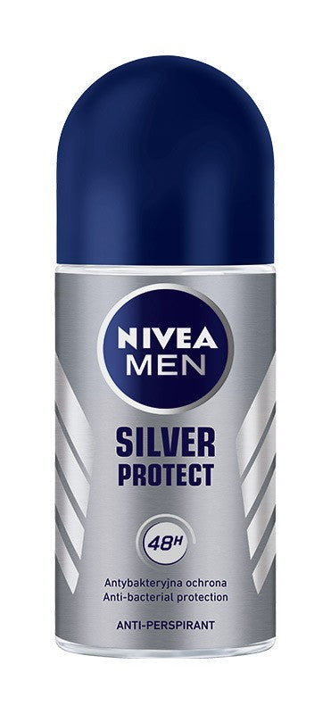 Nivea Antiperspirant Deodorant SILVER PROTECT roll-on men's 50ml | Vaistine1.lt | WestPharmacy.eu