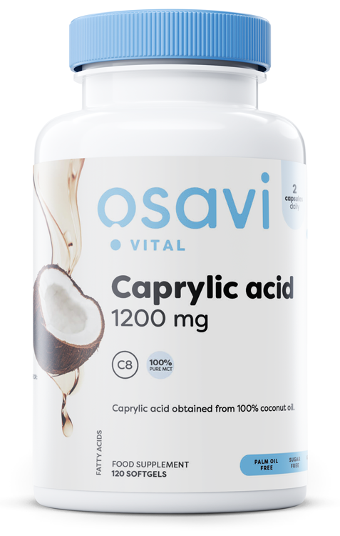 Caprylic Acid, 1200mg - 120 softgels - Osavi | Vaistine1.lt | WestPharmacy.eu
