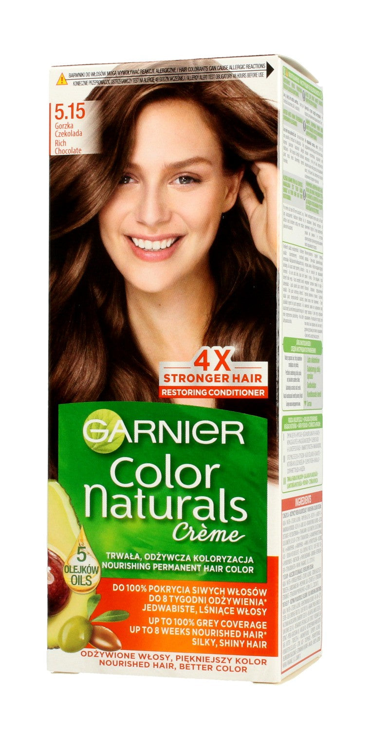 Garnier Color Naturals Coloring Cream No. 5.15 Bitter Chocolate 1pc | Vaistine1.lt