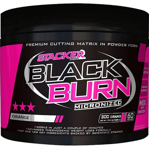 Black Burn Micronized, Orange - 300g - Stacker2 Europe