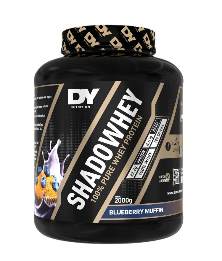 ShadoWhey 100% Pure Whey Protein, Blueberry Muffin - 2000g - Dorian Yates