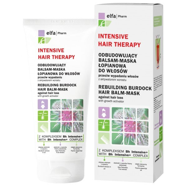 Elfa Pharm Intensive Hair Therapy Burdock Balsam-Mask for Hair Loss 200ml | Vaistine1.lt