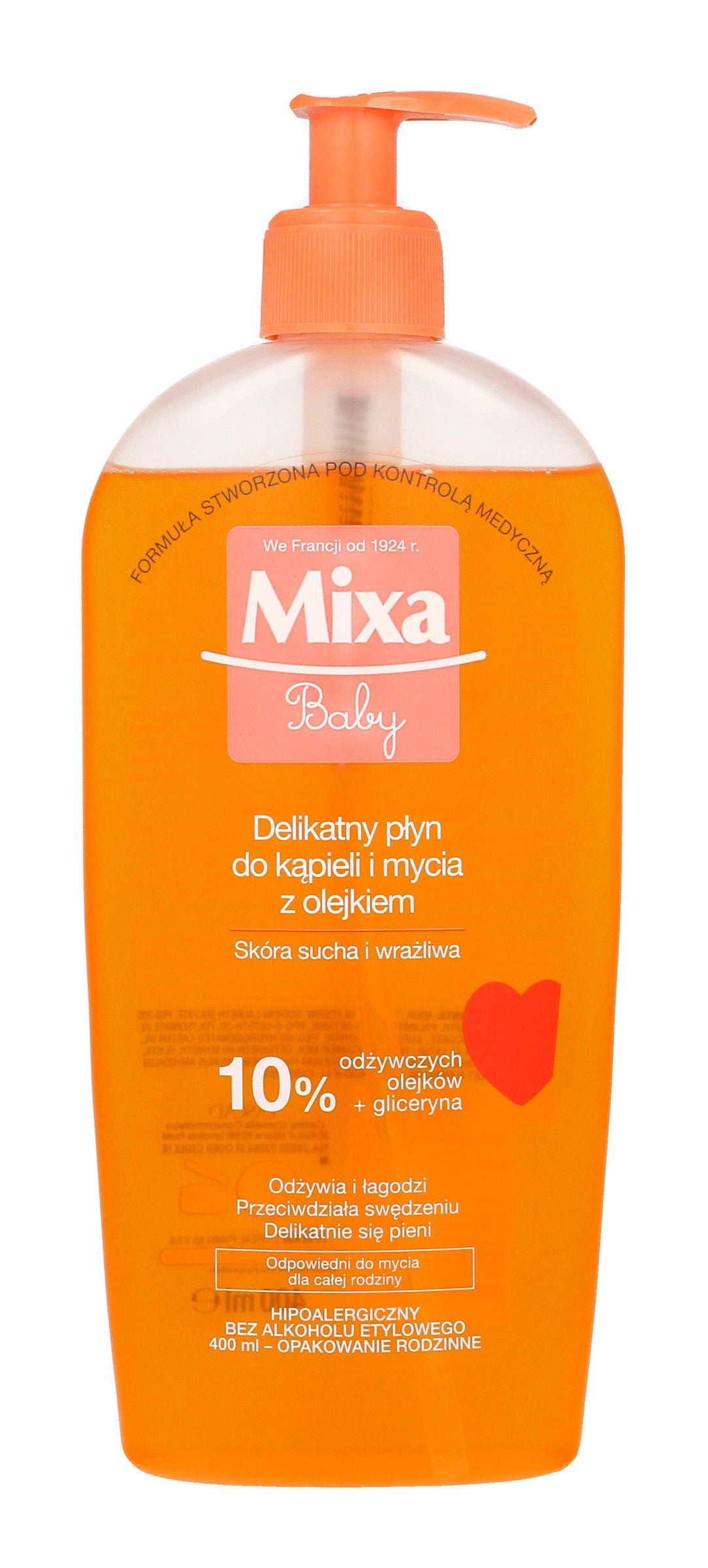 Mixa Baby Bath and Wash Liquid with Oil 400ml | Vaistine1.lt | WestPharmacy.eu
