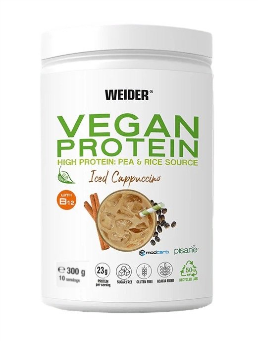 Vegan Protein, Iced Cappuccino - 300g - Weider