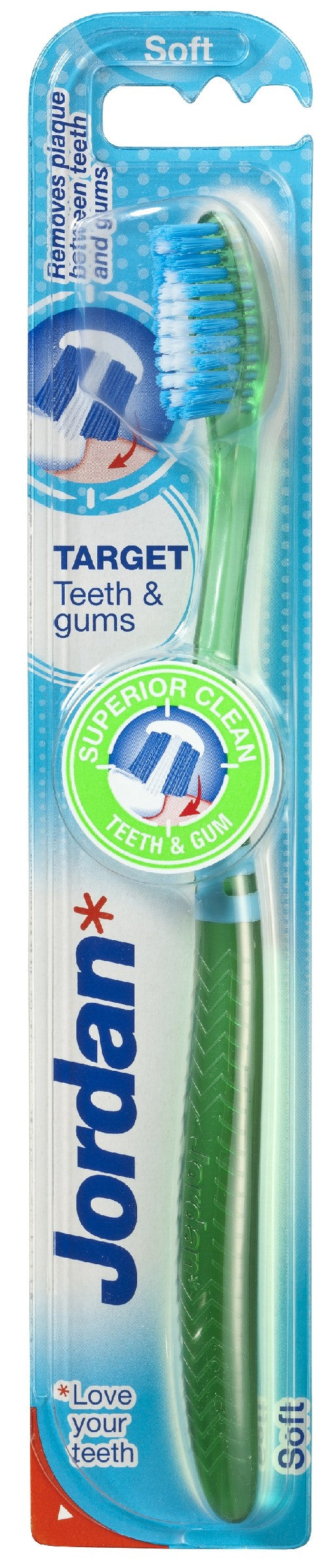 Jordan Toothbrush Target Teeth & Gums soft 1 piece | Vaistine1.lt