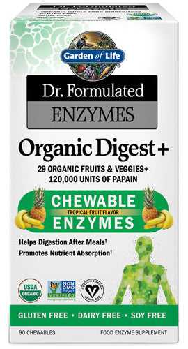 Dr. Formulated Digest+, Tropical Fruit - 90 chewables - Garden of Life | Vaistine1.lt | WestPharmacy.eu