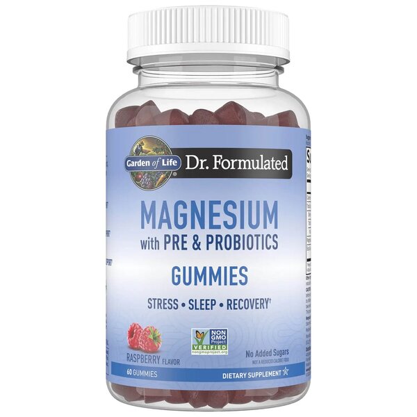 Dr. Formulated Magnesium with Pre & Probiotics Gummies, Raspberry - 60 gummies - Garden of Life | Vaistine1.lt | WestPharmacy.eu