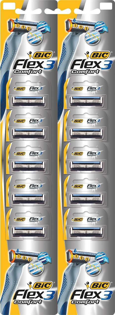 BIC Razor BIC Flex 03 Comfort card 10 pcs. | Vaistine1.lt