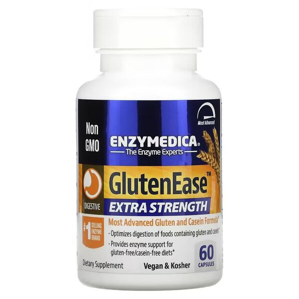 GlutenEase Extra Strength - 60 caps - Enzymedica | Vaistine1.lt | WestPharmacy.eu