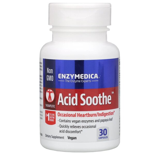 Acid Soothe - 30 caps - Enzymedica | Vaistine1.lt | WestPharmacy.eu