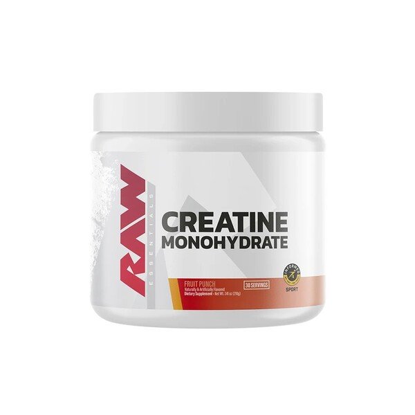 Creatine Monohydrate, Fruit Punch - 210g - Raw Nutrition