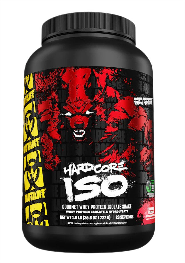 Hardcore Iso, Strawberry Milkshake - 727g  - Mutant
