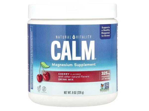 Calm Magnesium Powder, Cherry - 226g - Natural Vitality