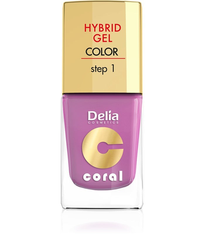 Delia Cosmetics Coral Hybrid Gel Nail Polish No. 05 Powder Pink 11ml | Vaistine1.lt