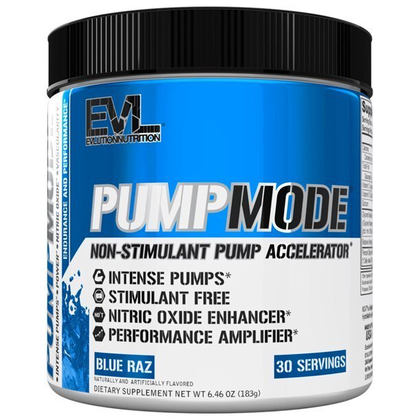 PumpMode Powder, Blue Raz - 183g - EVLution Nutrition