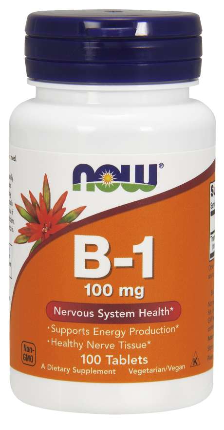 Vitamin B-1 Thiamine, 100mg - 100 tabs - NOW Foods | Vaistine1.lt | WestPharmacy.eu