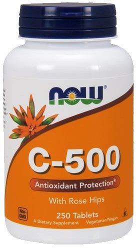 Vitamin C-500 with Rose Hips - 250 tablets - NOW Foods | Vaistine1.lt | WestPharmacy.eu