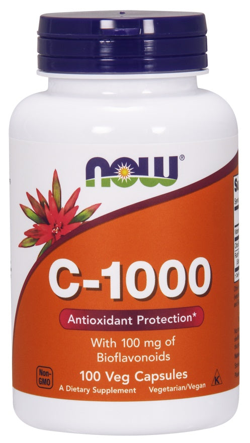 Vitamin C-1000 with 100mg Bioflavonoids - 100 vcaps - NOW Foods | Vaistine1.lt | WestPharmacy.eu
