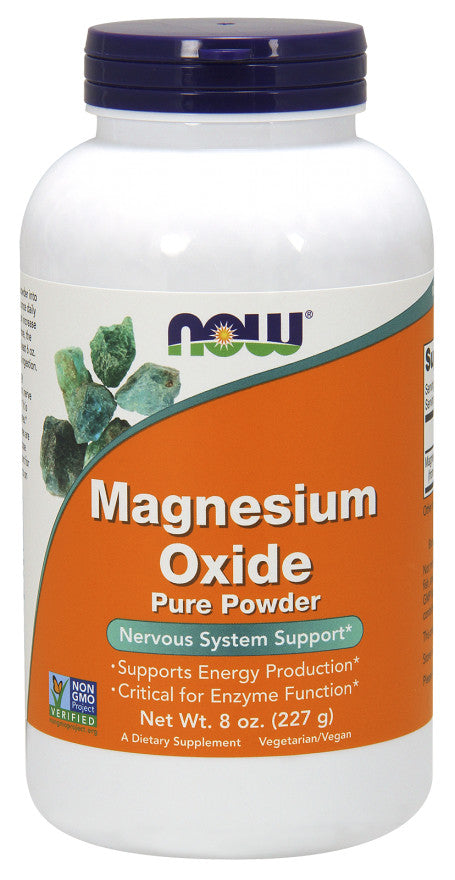 Magnesium Oxide, Pure Powder - 227g - NOW Foods | Vaistine1.lt | WestPharmacy.eu