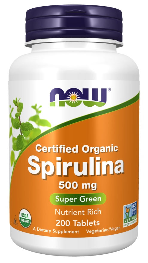 Spirulina, 500mg - 200 tabs - NOW Foods | Vaistine1.lt | WestPharmacy.eu
