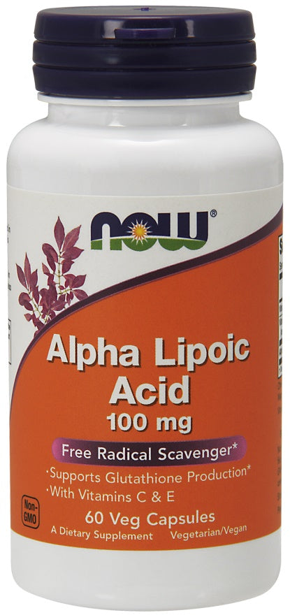 Alpha Lipoic Acid with Vitamins C & E,  100mg - 60 vcaps - NOW Foods | Vaistine1.lt | WestPharmacy.eu
