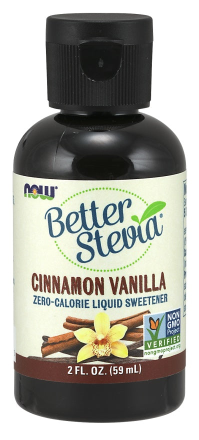 Better Stevia Liquid, Cinnamon Vanilla - 59 ml - NOW Foods | Vaistine1.lt | WestPharmacy.eu