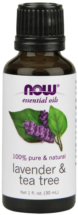 Essential Oil, Lavender & Tea Tree Oil - 30 ml - NOW Foods | Vaistine1.lt | WestPharmacy.eu