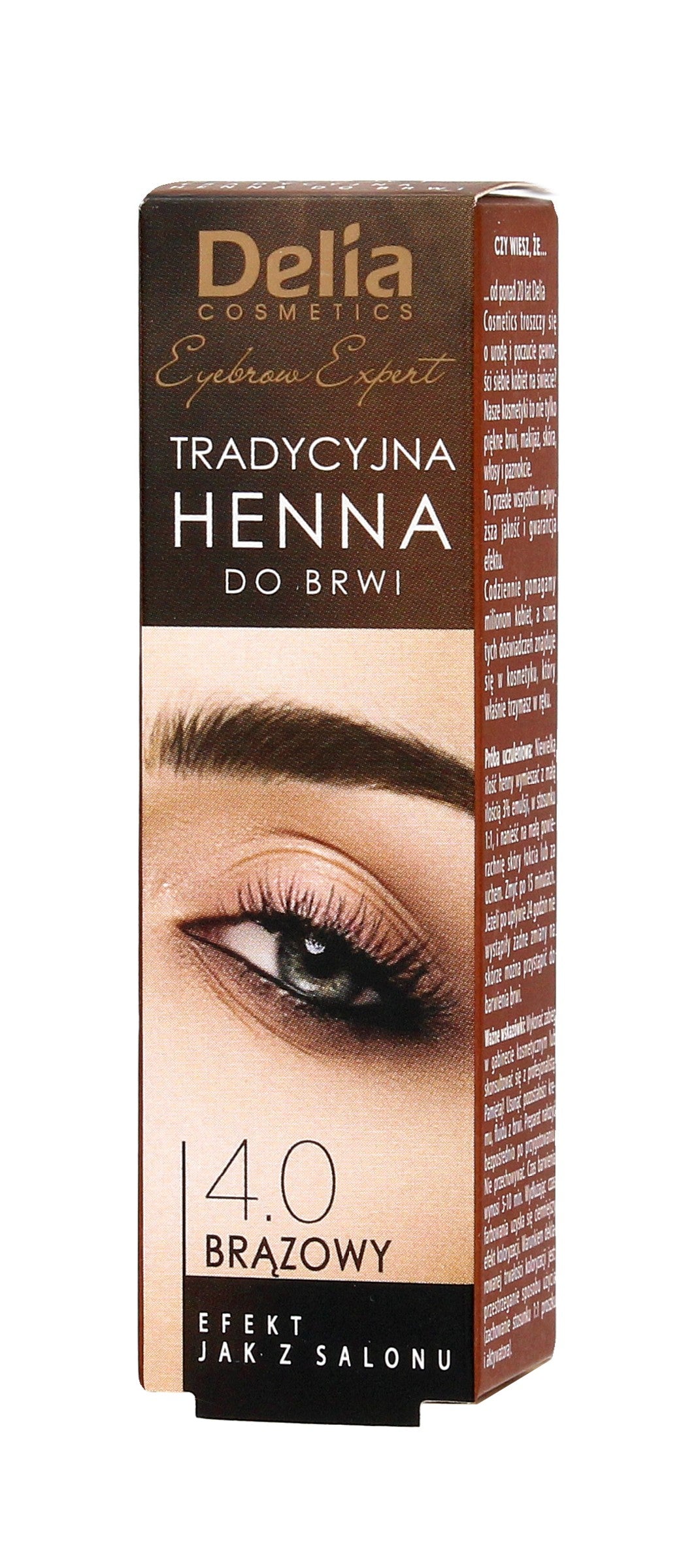 Delia Cosmetics Brow Henna 4.0 Brown 1 piece | Vaistine1.lt