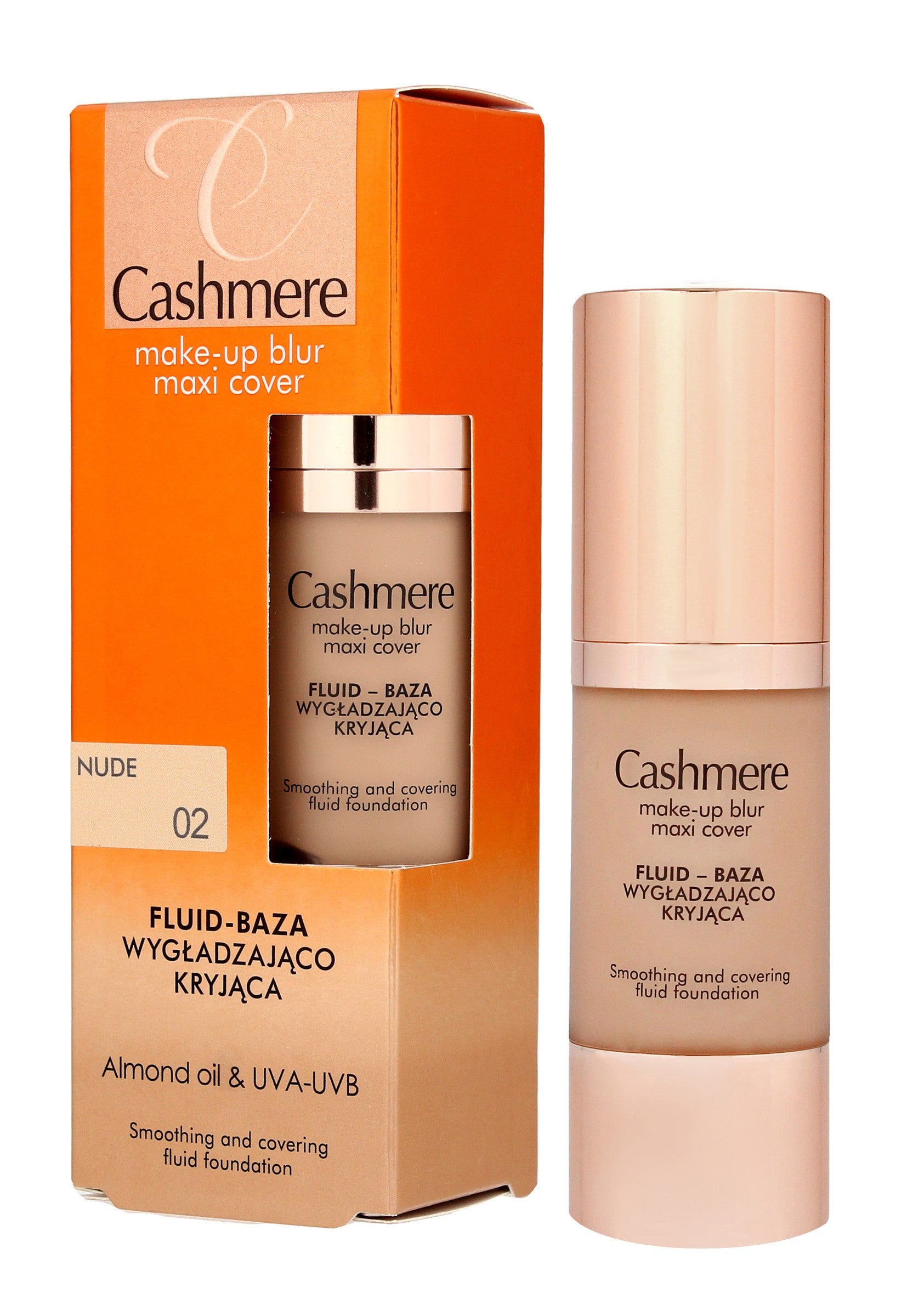 Dax Cosmetics Cashmere Fluid - smoothing and covering base no. 02 Nude 30ml | Vaistine1.lt