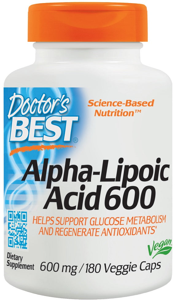 Alpha-Lipoic Acid, 600mg - 180 vcaps - Doctor's Best | Vaistine1.lt | WestPharmacy.eu