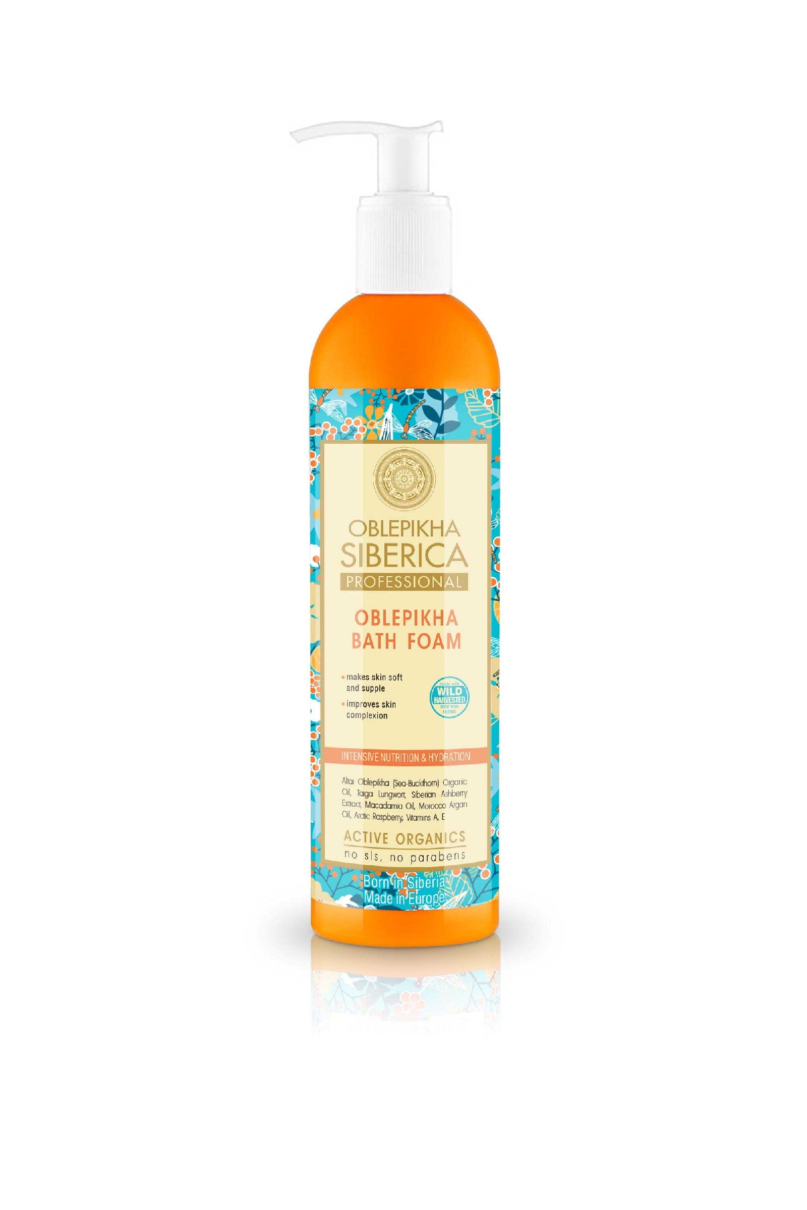 Siberica Oblepikha Professional Nourishing and Moisturizing Bath Foam 550ml | Vaistine1.lt | WestPharmacy.eu