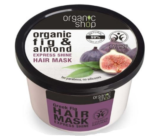 Organic Shop Hair Mask with organic extracts of figs and almonds 250 ml | Vaistine1.lt