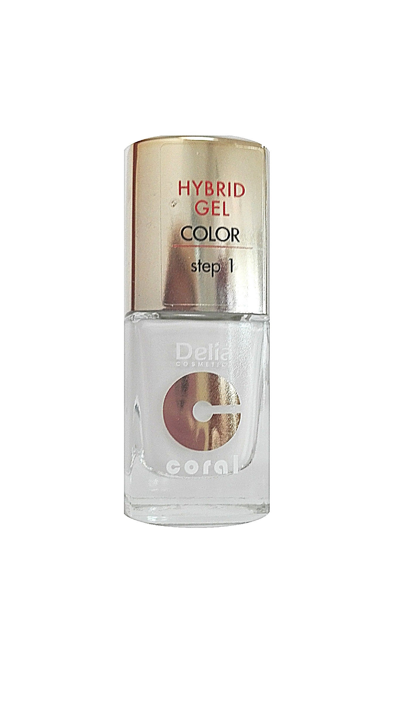 Delia Cosmetics Coral Hybrid Gel Nail Polish No. 25 White 11ml | Vaistine1.lt