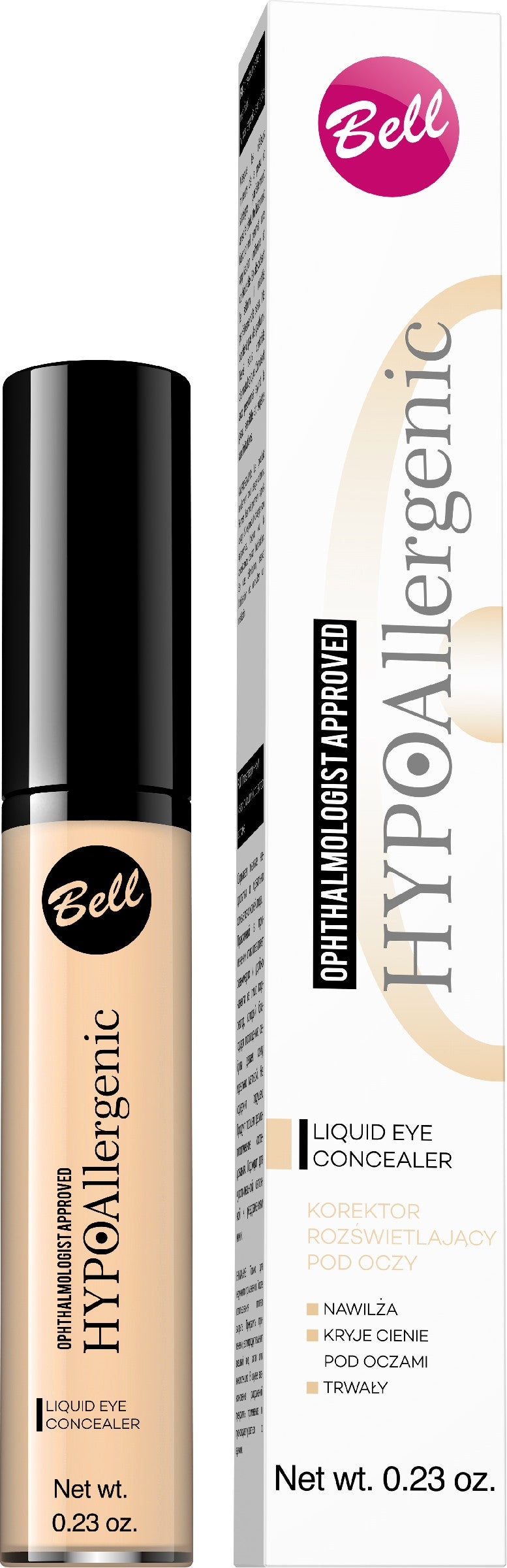 Bell Hypoallergenic Illuminating Concealer under the eyes no. 02 6.5g | Vaistine1.lt