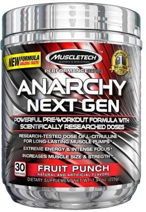 Anarchy Next Gen, Blue Raspberry - 184 grams - MuscleTech
