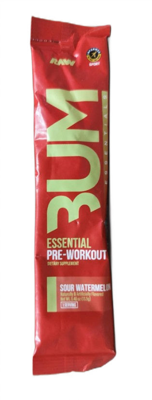 CBUM Essential Pre-Workout, Sour Watermelon - 13.5g (1 serving) - Raw Nutrition